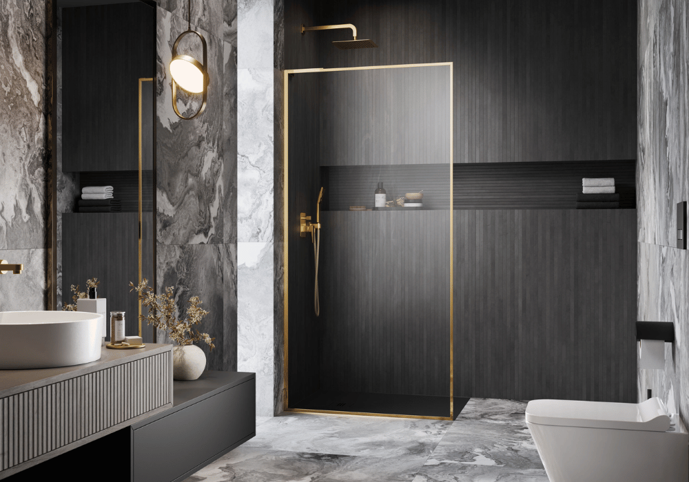 Fekete és grafit zuhanyfal profilok