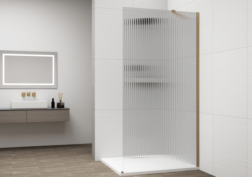 Minimalista keret nélküli zuhanyfal