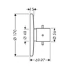 Kép 2/2 - Hansgrohe Axor Starck termosztátos csaptelep 10710000