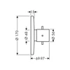 Kép 2/2 - Hansgrohe Axor Starck Highflow termosztátos csaptelep  10715000