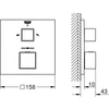 Kép 2/2 - Grohe Grohtherm Cube termosztátos falba épített zuhanycsaptelep 24155000