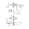 Kép 2/2 - Grohe Plus egykaros fali mosdócsaptelep M-méret 29303003