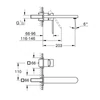 Kép 2/2 - Grohe Plus egykaros fali mosdócsaptelep L-méret 29306003