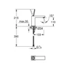 Kép 2/2 - Grohe Eurocube Joy egykaros mosdócsaptelep leeresztő nélkül, M méret 23658000