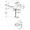 Kép 2/2 - Grohe Eurodisc Cosmopolitan egykaros mosdó csaptelep 23449002