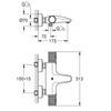 Kép 2/2 - Grohe Grohtherm 1000 Performance termosztátos kádcsaptelep 34779000