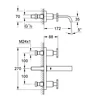 Kép 2/2 - Grohe Allure 3-lyukas mosdócsaptelep 1/2" 20190000