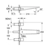 Kép 2/2 - Grohe Allure Brilliant 3-lyukas mosdócsaptelep 1/2" 20348000