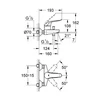 Kép 2/2 - GROHE Euroeco Speciál kádcsaptelep, 1/2" 32783000