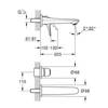 Kép 2/2 - Grohe Eurostyle fali mosdócsaptelep 19571003