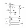 Kép 2/2 - Grohe Eurostyle fali mosdócsaptelep 19571LS3