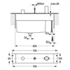 Kép 2/2 - Grohe Non Rapido OHM 3-lyukas kádcsaptelep 33339000