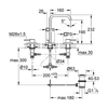 Kép 2/2 - Grohe Allure 3-lyukas mosdócsaptelep 1/2" 20188000