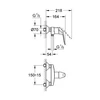 Kép 2/2 - GROHE Euroeco Speciál zuhanycsaptelep, 1/2" 32780000