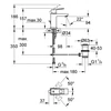 Kép 2/2 - GROHE Eurocube mosdócsaptelep 2312700E