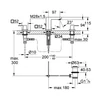 Kép 2/2 - GROHE Eurocube 3-lyukas mosdócsaptelep 20351000