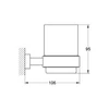 Kép 2/2 - GROHE Essentials Cube tartókonzol 40508001