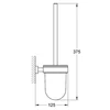 Kép 2/2 - GROHE Essentials Cube WC-kefe garnitúra 40513001