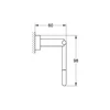 Kép 2/2 - GROHE Essentials Cube WC-papír tartó 40507001