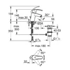 Kép 3/3 - Grohe Új Eurosmart egykaros mosdócsaptelep 33265002