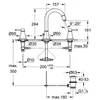 Kép 2/2 - Grohe Grandera 3-lyukas mosdócsaptelep 20389000