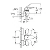 Kép 2/2 - Grohe Eurostyle  egykaros zuhany csaptelep 23722LS3