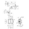 Kép 2/2 - Grohe Grohtherm Smartcontrol Tempesta 210 falsík alatti termosztátos zuhanyszett 34729000