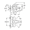 Kép 2/2 - Grohe Eurostyle egykaros kádtöltő csaptelep 23726003