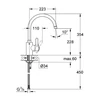 Kép 2/2 - Grohe 32843002 Eurosmart Cosmopolitan mosogató csaptelep