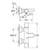 Kép 2/2 - Grohe Grohtherm 3000 Cosmopolitan termosztátos kádcsaptelep 34276000