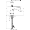 Kép 2/2 - Hansgrohe Axor Citterio E mosdócsaptelep 150 mm 36100000