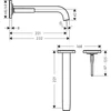 Kép 2/2 - Hansgrohe Axor Citterio E Falsík alatti, fali mosdócsaptelep 36106000