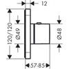 Kép 2/2 - Hansgrohe Axor Citterio E Falsík alatti termosztátos modul 36702000