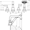 Kép 2/2 - Hansgrohe Axor kádcsaptelep 39454000