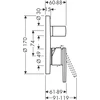 Kép 2/2 - Hansgrohe Axor Citterio kádcsaptelep színkészlet 39455000