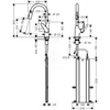 Kép 2/2 - Hansgrohe M42 - M4216-H220 mosdó keverő kihúzható permetezővel 71820000