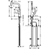 Kép 2/2 - Hansgrohe M51 - M5117-H300 mosogató keverő, visszahúzható permetezővel 73867000