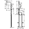 Kép 2/2 -  Hansgrohe Talis Select M51 króm konyhai csaptelep, kihúzható kifolyóval 73868000 