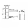 Kép 2/2 - Hansgrohe iBox universal alaptest hosszabító 25 mm 13595000