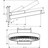 Kép 2/2 - Hansgrohe Rainfinity Fejzuhany 360 3jet fali csatlakozóval, króm 26234000