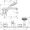 Kép 2/2 - Hansgrohe Axor Urquiola 4-lyukú kádcsaptelep 11443000