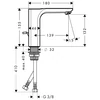 Kép 2/2 - Hansgrohe Axor Urquiola mosdócsaptelep 11020000