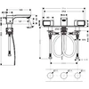 Kép 2/2 - Hansgrohe Axor Urquiola 3-lyukú mosdócsaptelep dekorlappal 11040000