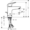 Kép 2/2 - Hansgrohe Logis mosdócsaptelep 71104000