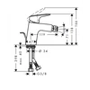 Kép 2/2 - Hansgrohe Logis bidécsaptelep 71204000