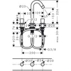 Kép 2/2 - Hansgrohe Logis 3-lyukú mosdócsaptelep 71133000