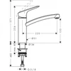 Kép 2/2 - Hansgrohe Logis mosogató csaptelep 71833000