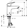 Kép 2/2 - Hansgrohe Logis mosdócsaptelep 71107000