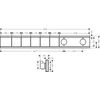 Kép 2/2 - Hansgrohe RainSelect Falsík alatti termosztátos csaptelep színkészlet 5 fogyasztóhoz, matt fehér 15384700