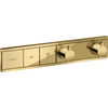 Kép 1/2 - Hansgrohe RainSelect Termosztát falsík alatti szereléshez, 2 fogyasztóhoz, polírozott arany hatású 15380990